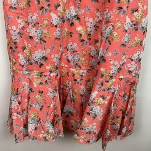 NWT J.Crew 4 Liberty Josephine Dress Mermaid Coral - Picture 8 of 12
